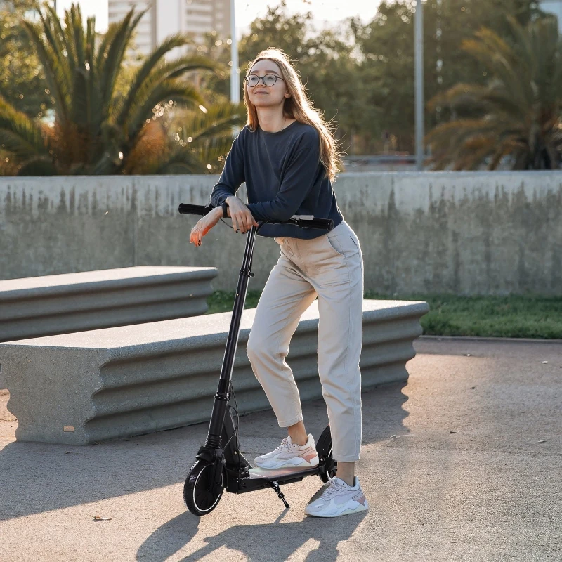 HOMCOM Electric Scooter 250W Folding Motorised Mobility Kick Scooter Adults Lightweight E Scooter 36V