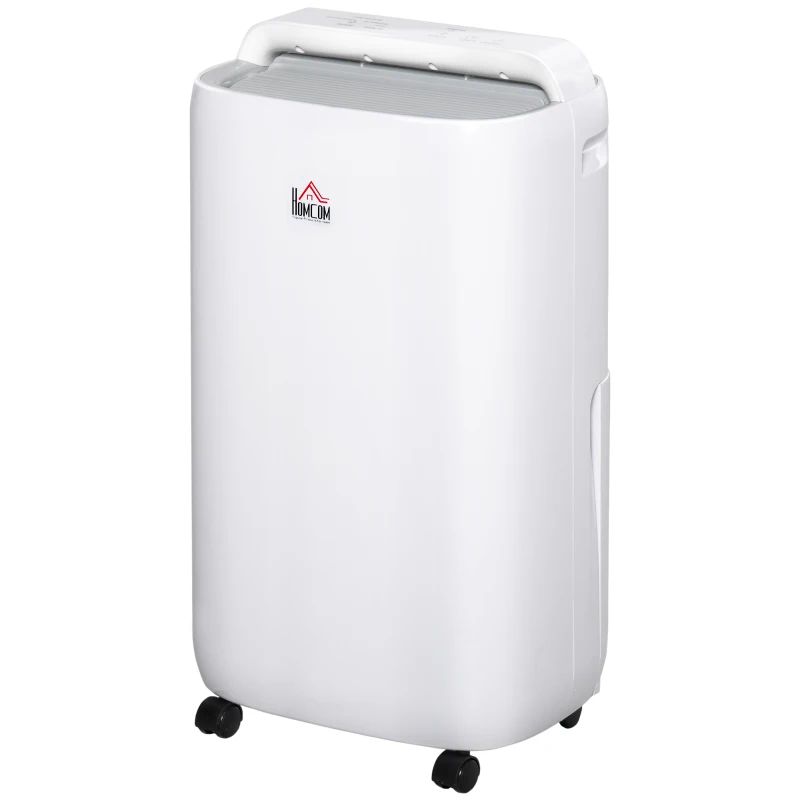 HOMCOM 10L/Day 4000ML Portable Dehumidifier 3 Modes Auto Shut Off Silent Moisture Air Cleaner for Basement, Bedroom, Bathroom, Living Room, RV