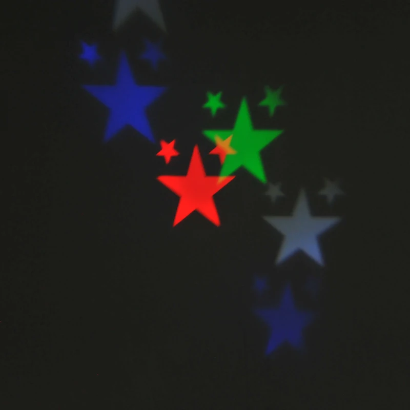 HOMCOM LED Projector Lamp 4 Patterns Waterproof Spotlight Christmas Holiday Indoor Outdoor Wall Decoration Party Décor