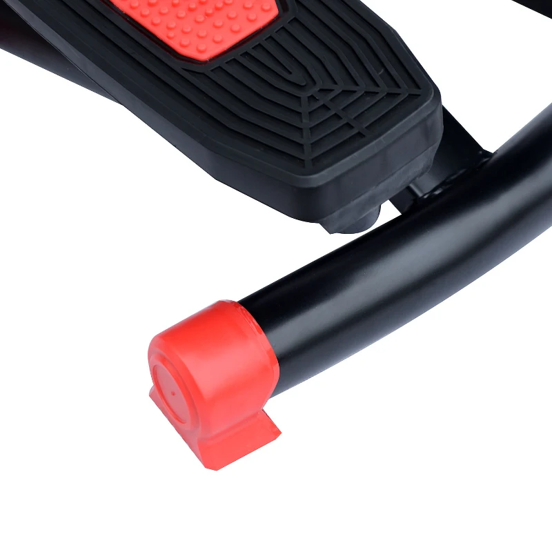 HOMCOM Mini Stepper W/Training Ropes-Black/Red