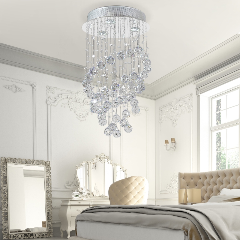 HOMCOM 3-Light Wall Mounted Ceiling Pendant Chandelier Lamp