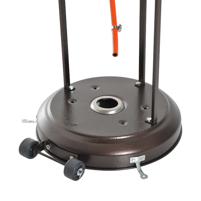 Outsunny 13KW Iron Outdoor Freestanding Heater w/ Rattan Base Brown