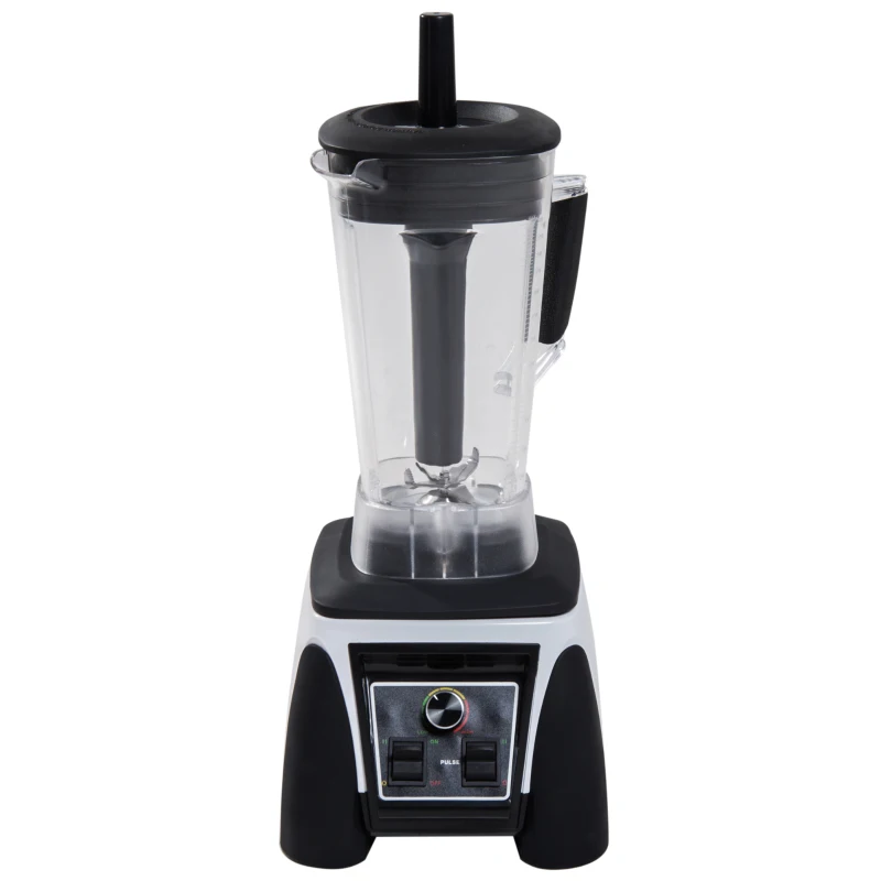 HOMCOM Commercial Blender Juice Smoothies Maker Powerful Food Processer with 3L Container Stainless Steel Blades BPA Free 1800W