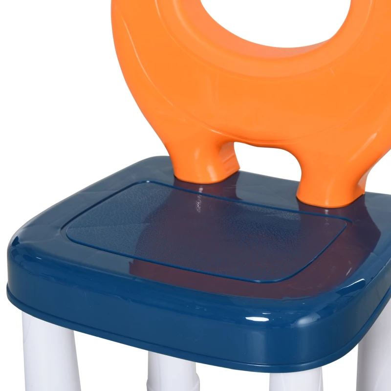 HOMCOM Kids Plastic Creative & Musical Activity Table w/ Chair