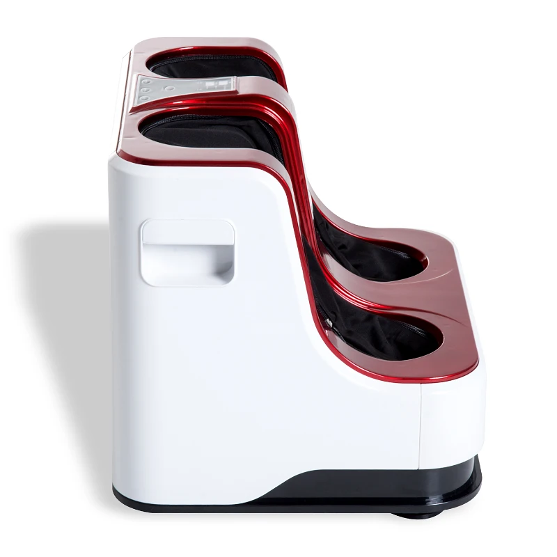 HOMCOM Automatic Heated Electric Foot Massager-Red/White/Black