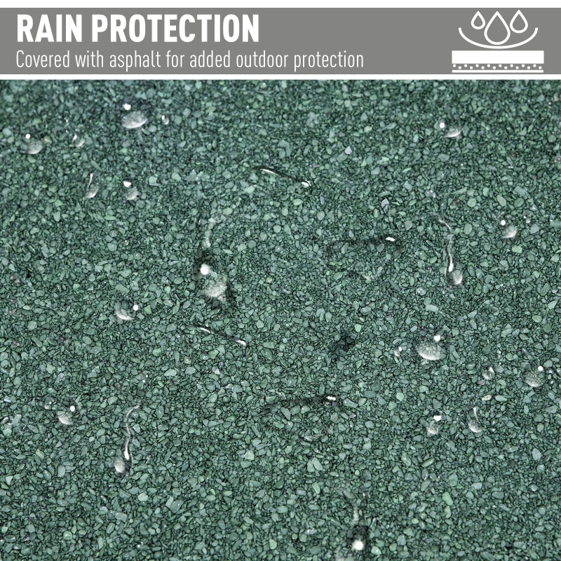 Outsunny Outdoor Garden Shed Wooden Garden Cabinet 3-Tier Double-door Storage Shed 2 Shelves Organizer with Handle Hooks Magnetic Latch Foot Pad 77 x 58 x 175cm Blue