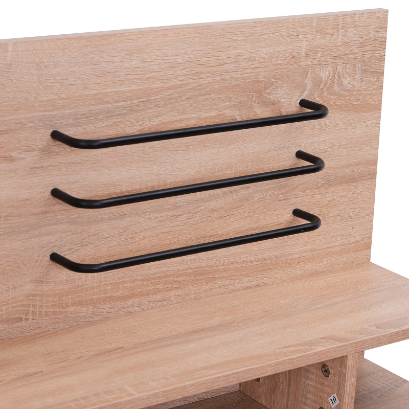 Vinsetto Computer Desk, 120Lx60Wx122H cm, Particle board-Oak/White Colour