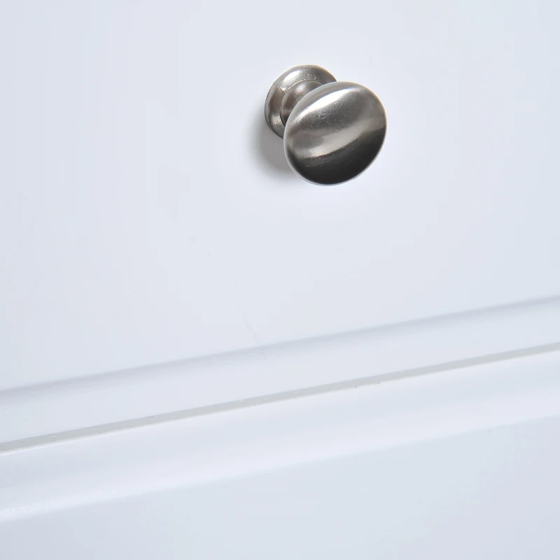 HOMCOM MDF Dressing Table Makeup Vanity Desk with 2 Drawers & Mirror Bedroom Furniture 100 x 40 x 73 cm White