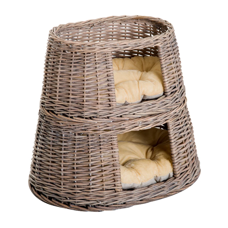 Pawhut 3-Tier Cat Cave Indoor Play House