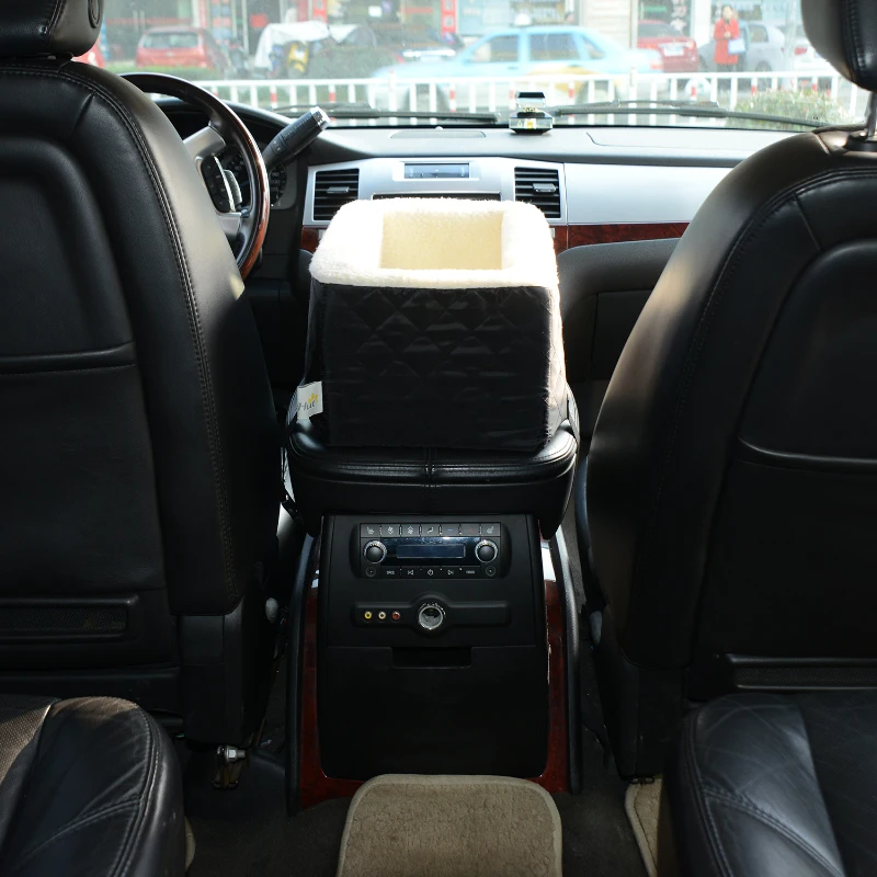 PawHut Pet Soft Safety Car Seat Carrier,  (38 x 24 x 18 cm)-Black