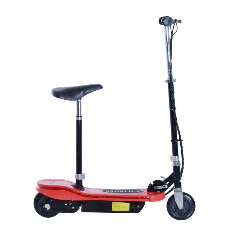 HOMCOM Electric Scooter, W/Seat, 120W-Red