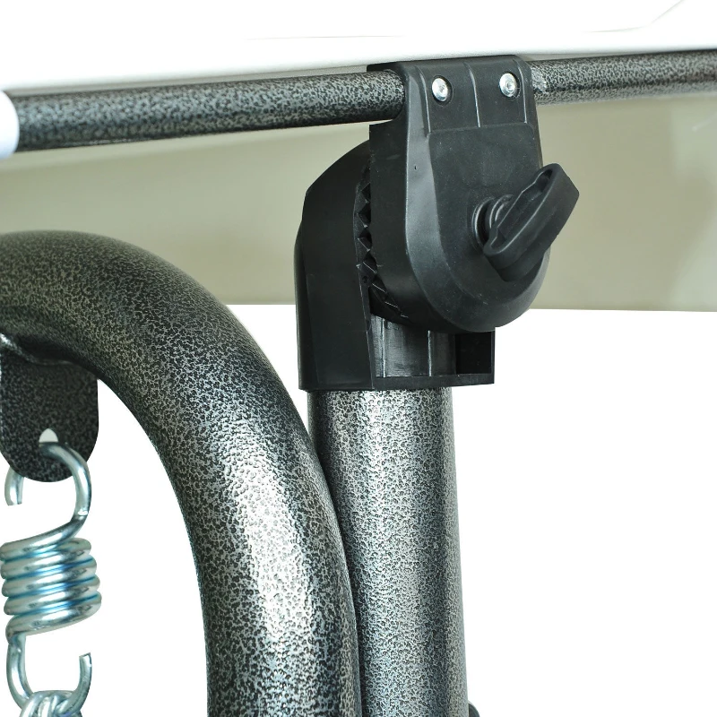 Outsunny 2 Seater Rattan Outdoor Garden Patio Swinging Hammock Furniture Chair Bench Bed Lounger - Black