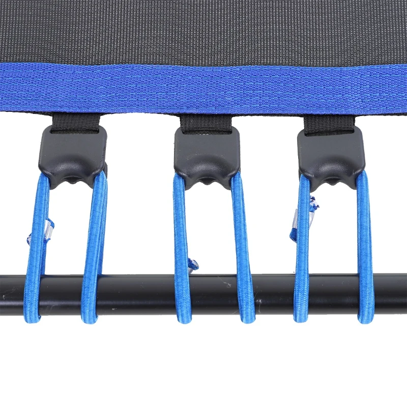 HOMCOM 40" Mini Hexagon Steel Frame Trampoline with Anti-slip Rubber Pads Blue