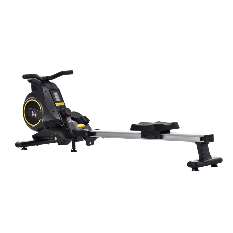 HOMCOM Fitness Adjustable Magnetic Rowing Machine Rower w/ LCD Digital Monitor