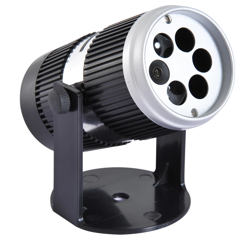 HOMCOM LED Projector Lamp 4 Patterns Waterproof Spotlight Christmas Holiday Indoor Outdoor Wall Decoration Party Décor