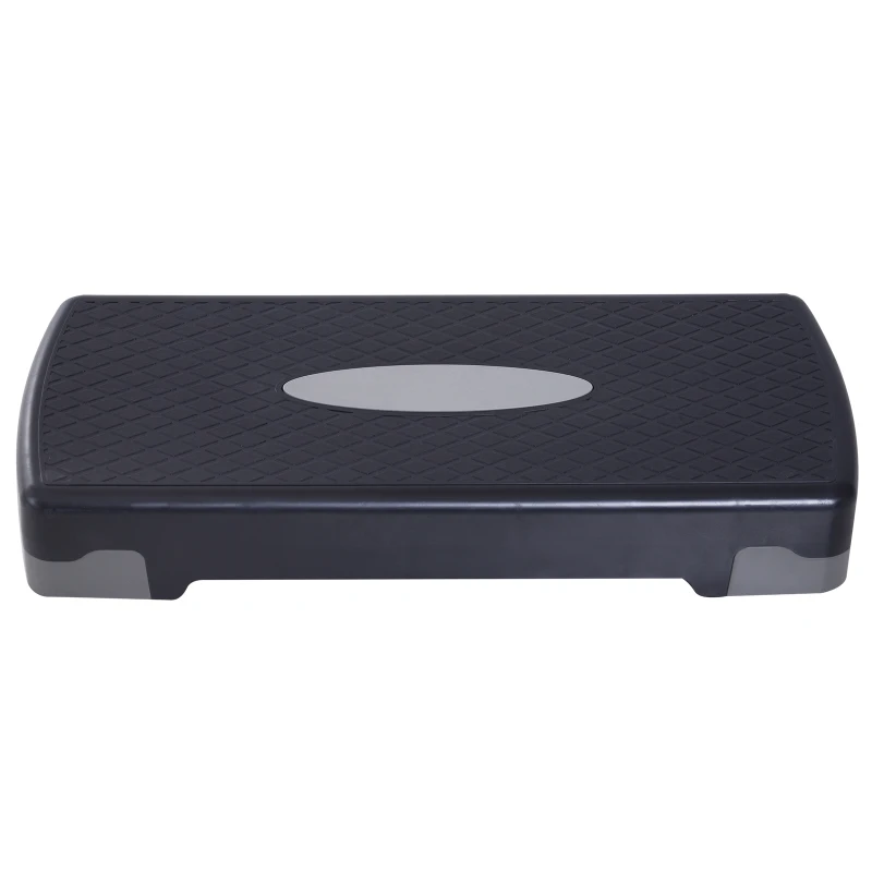 HOMCOM Adjustable Aerobic Stepper 10-15cm-Black/White