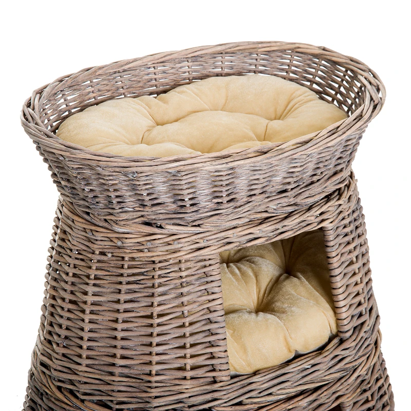 Pawhut 3-Tier Cat Cave Indoor Play House