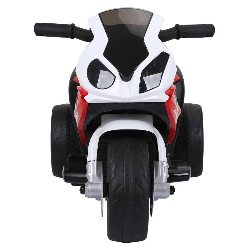HOMCOM Electric Motorbike for Kids Ride on BMW Motorbike W/Headlights and Music, 6 V-Red