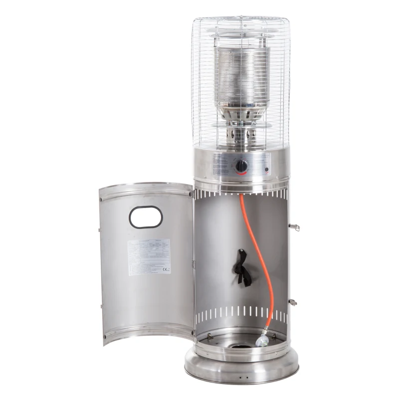 Outsunny 5-11 kw Freestanding Patio Gas Heater, 135cm Tall