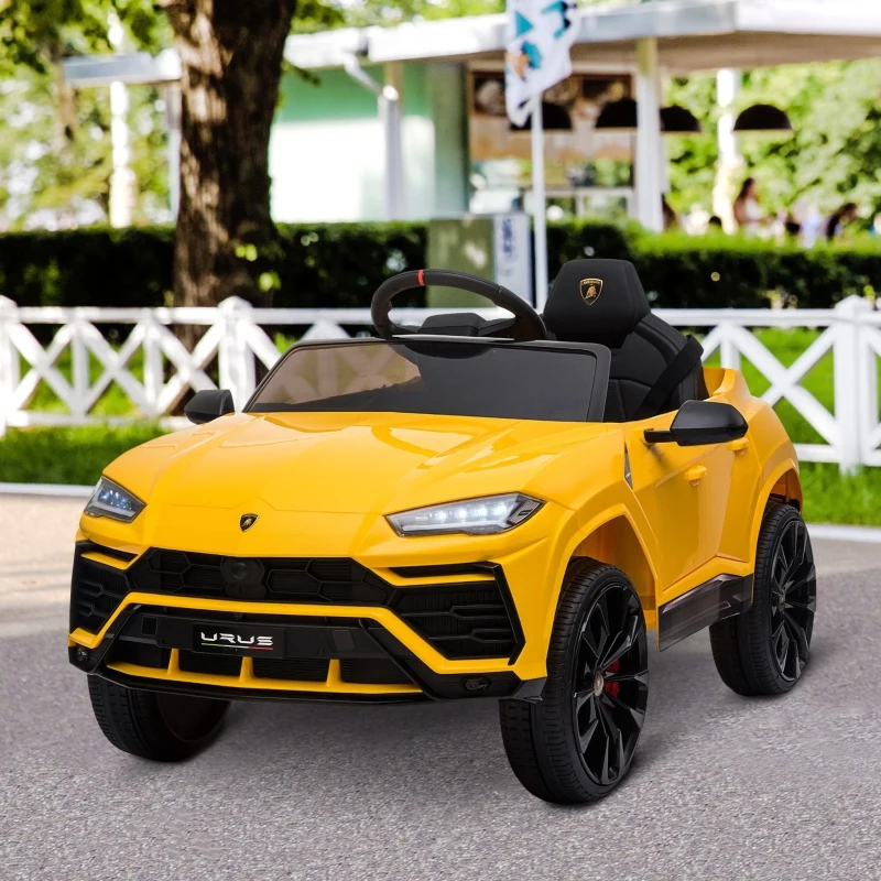 HOMCOM Kids Electric Ride On Car 12V Lamborghini Urus Car Toy w/ Remote Control