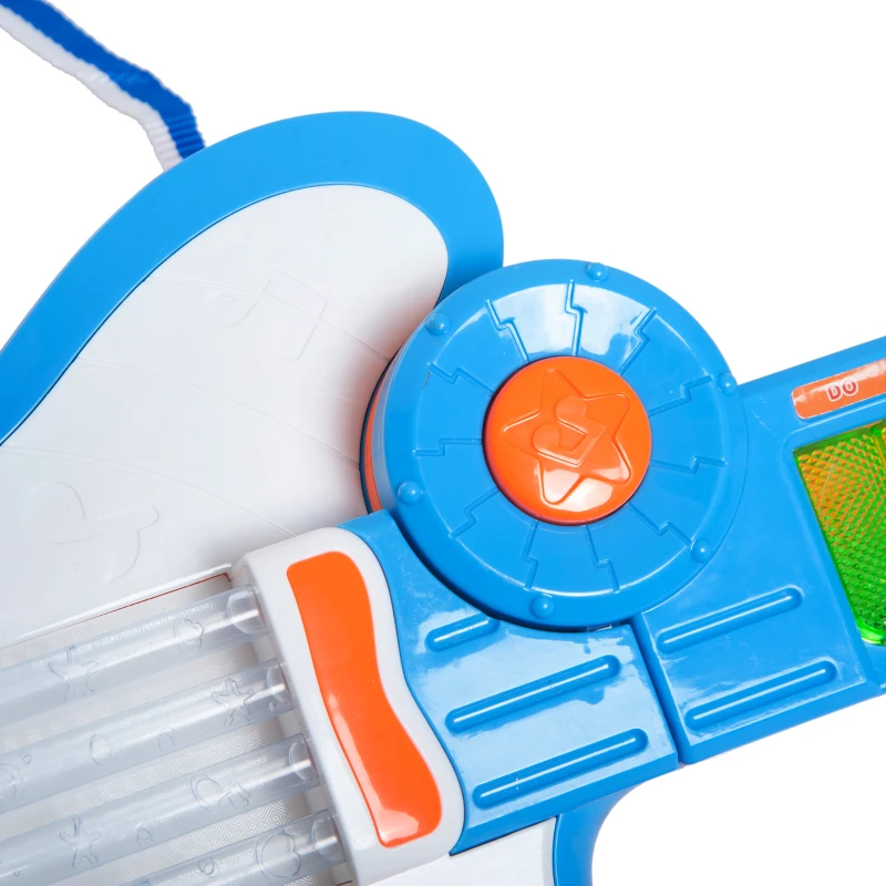 HOMCOM Kids 4 in 1 Electronic Guitar Piano Toy-Multicolour