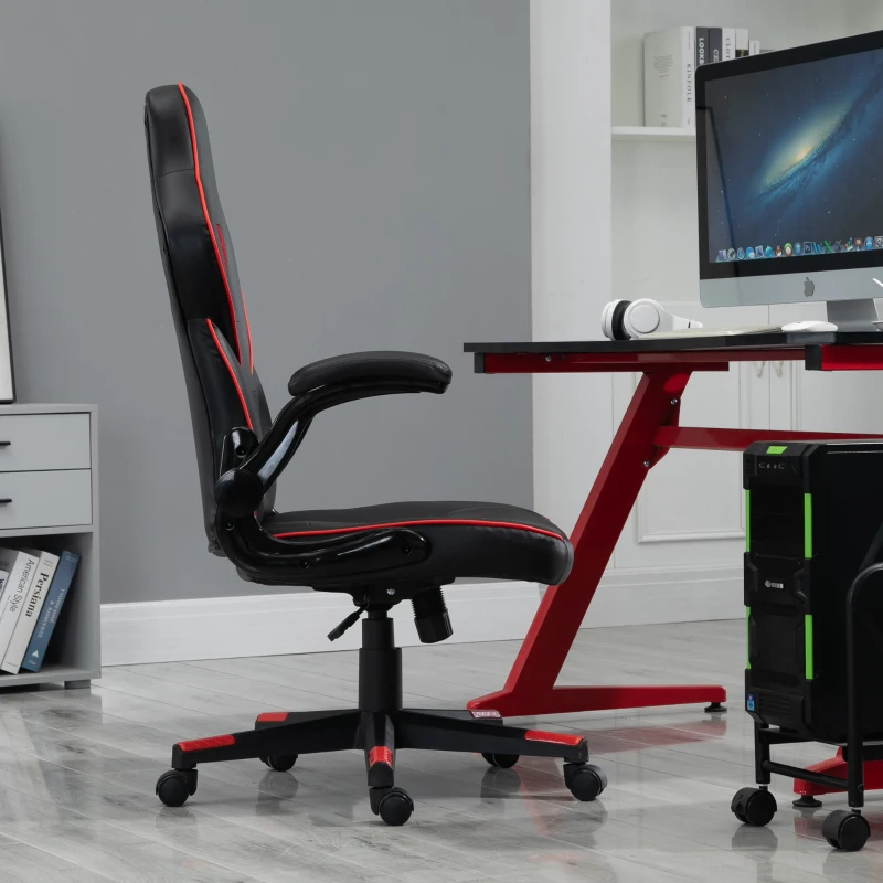 Vinsetto PU Leather Upholstered Racing Chair Red/Black