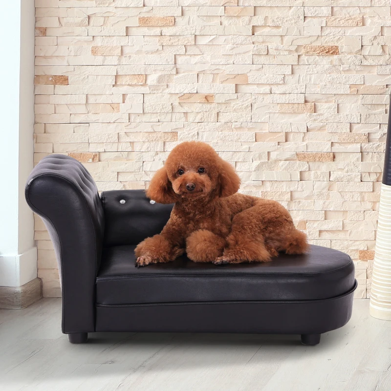 Pawhut 82.5Lx45Wx41.5H cm Pet Sofa-Black