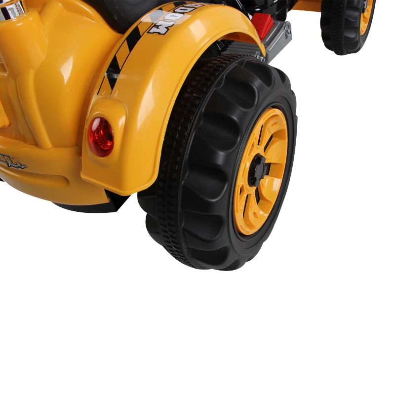 HOMCOM Kids Ride On Excavator, 6V-Yellow