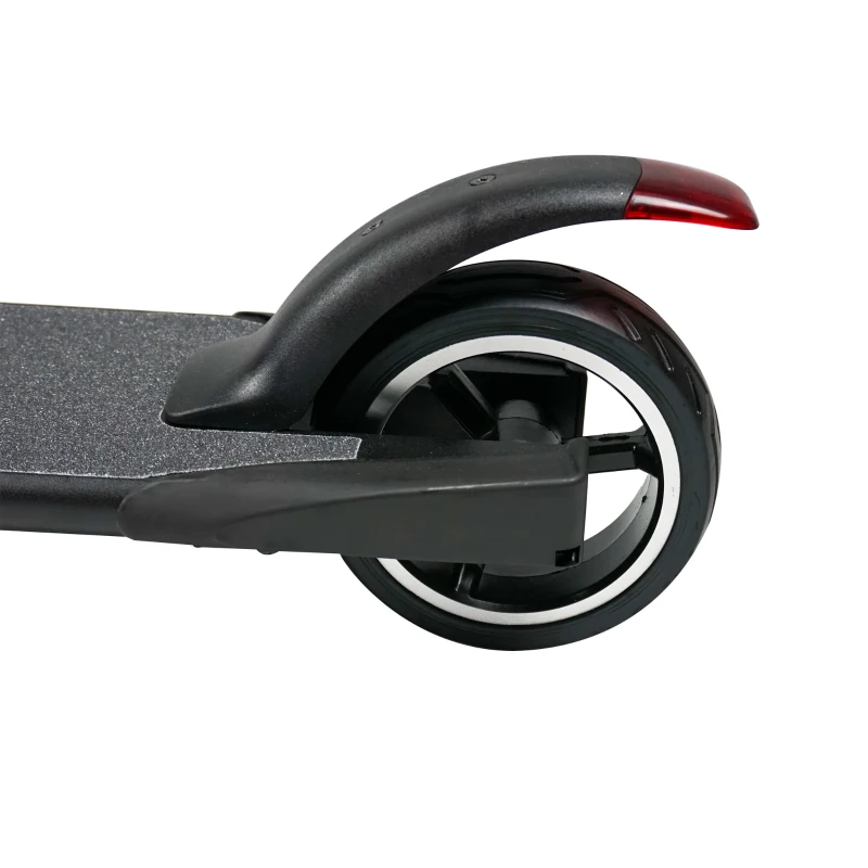 HOMCOM Adjustable Electric Scooter Aluminium Alloy Bike Speed for Adults w/ Light Black