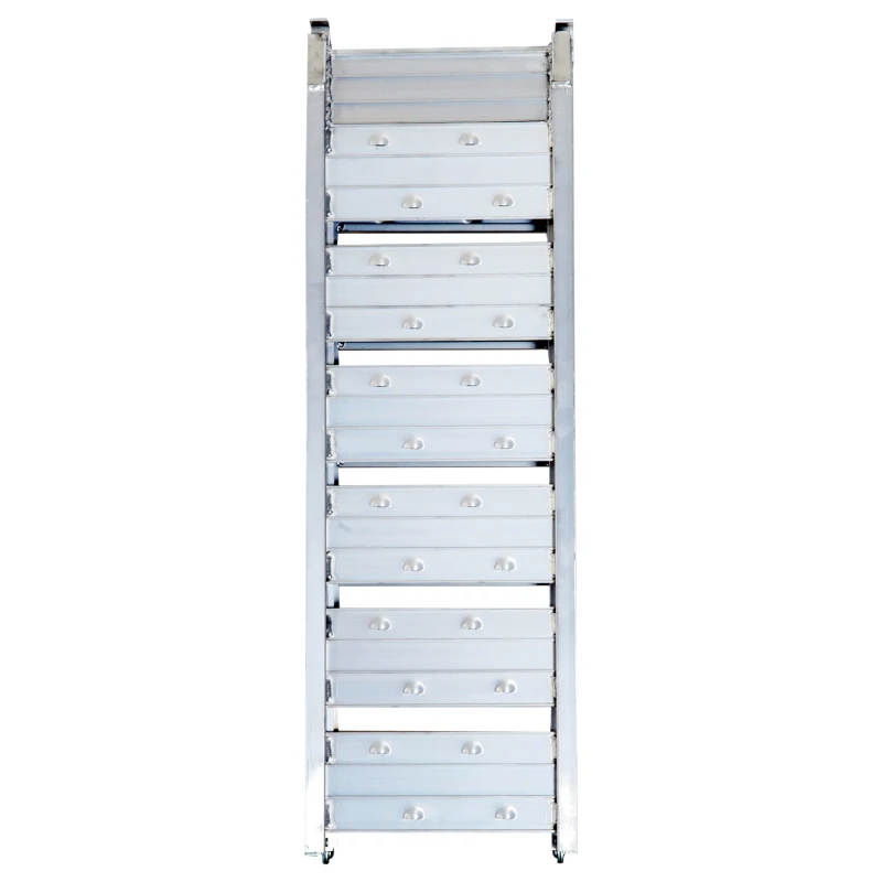 HOMCOM 6FT Aluminium Folding Wheelchair Ramp-Black/Silver