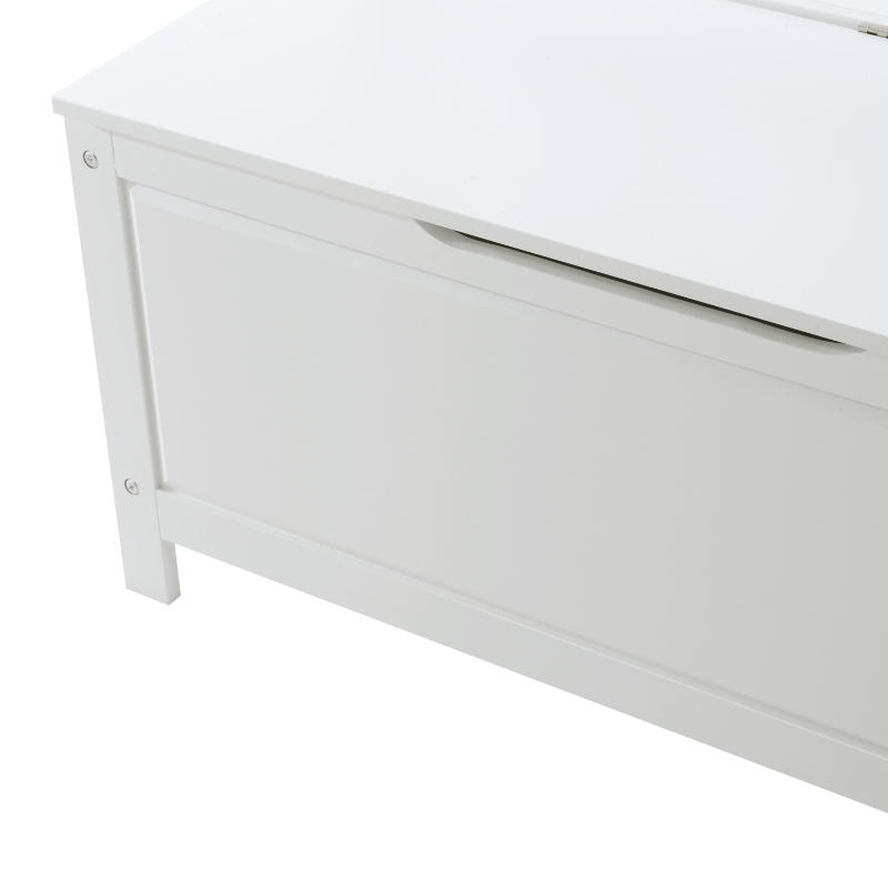 HOMCOM 85L x 35W x 75H cm Entryway Storage Bench-White