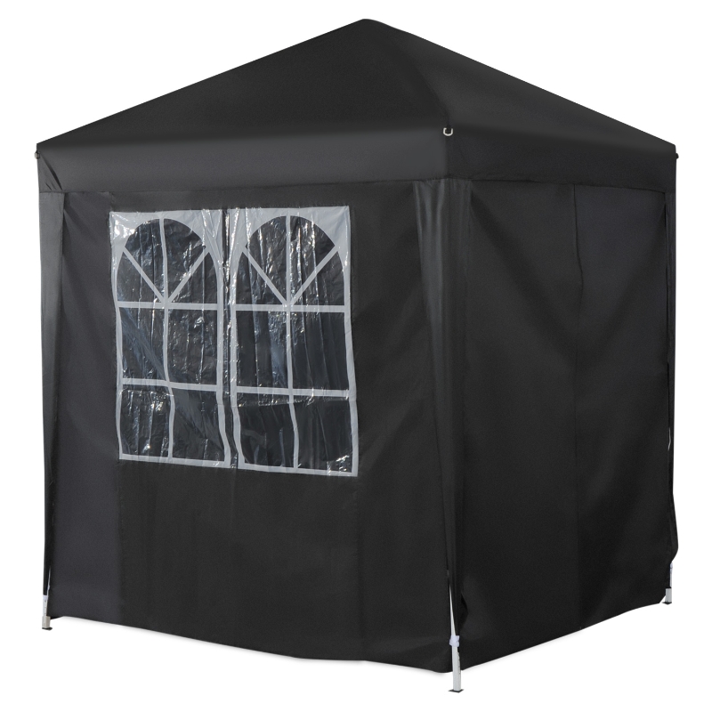 Outsunny Pop Up Gazebo Canopy, size (2 x 2m)-Black