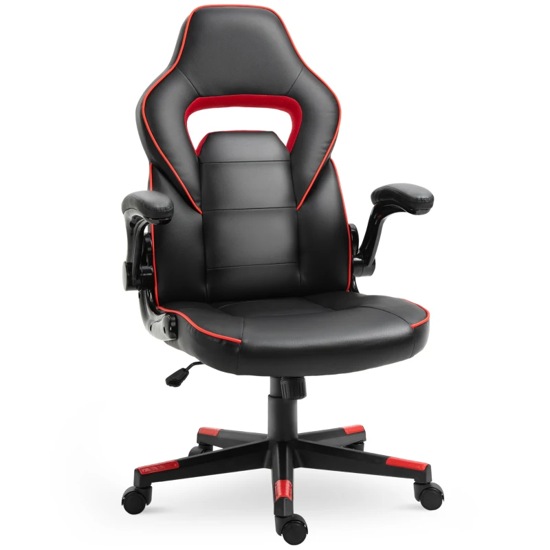 Vinsetto PU Leather Upholstered Racing Chair Red/Black