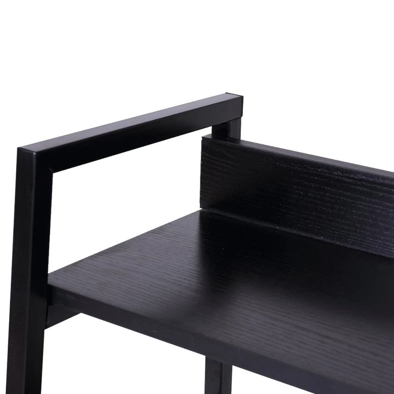 HOMCOM 3-Tiers Heavy Duty Bookcase-Black