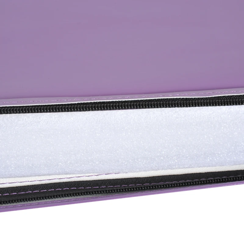 HOMCOM 6FT Polyethylene Foam Folding Exercise Mat w/ Handles Purple