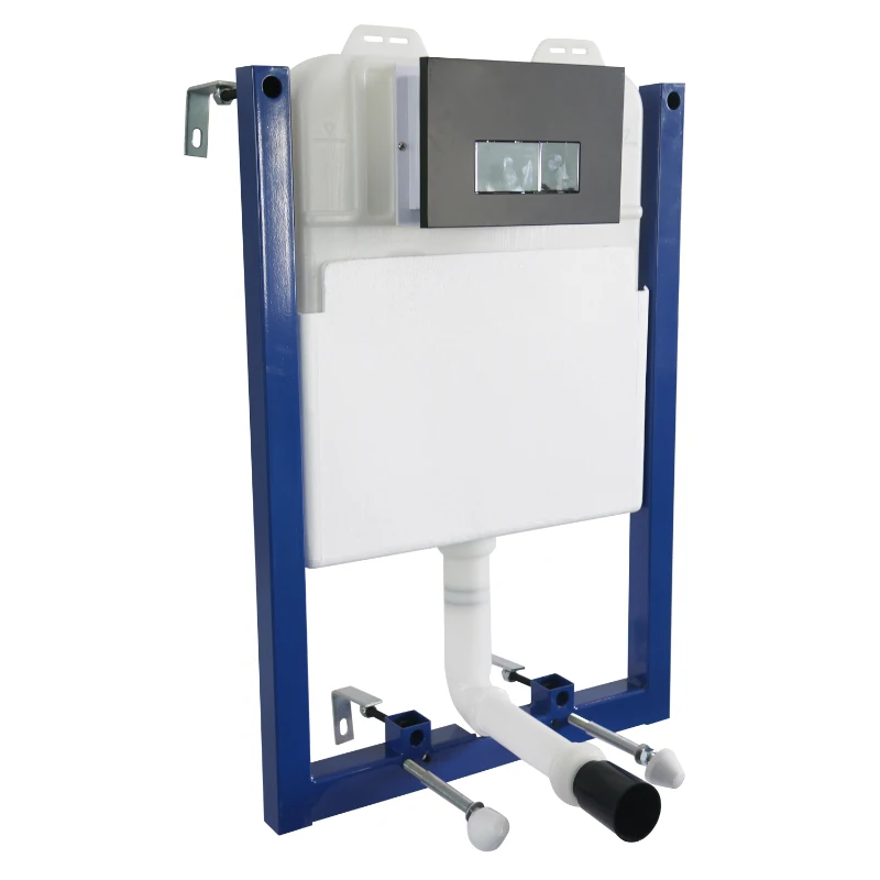HOMCOM Toilet Installation System, Cistern Capacity 7L-White/Blue