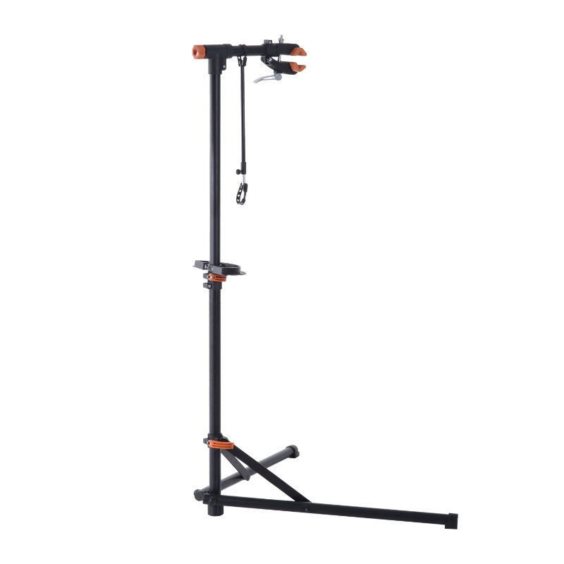 HOMCOM 85Lx59Wx100-159 H cm Adjustable Bicycle Repair Stand-Black