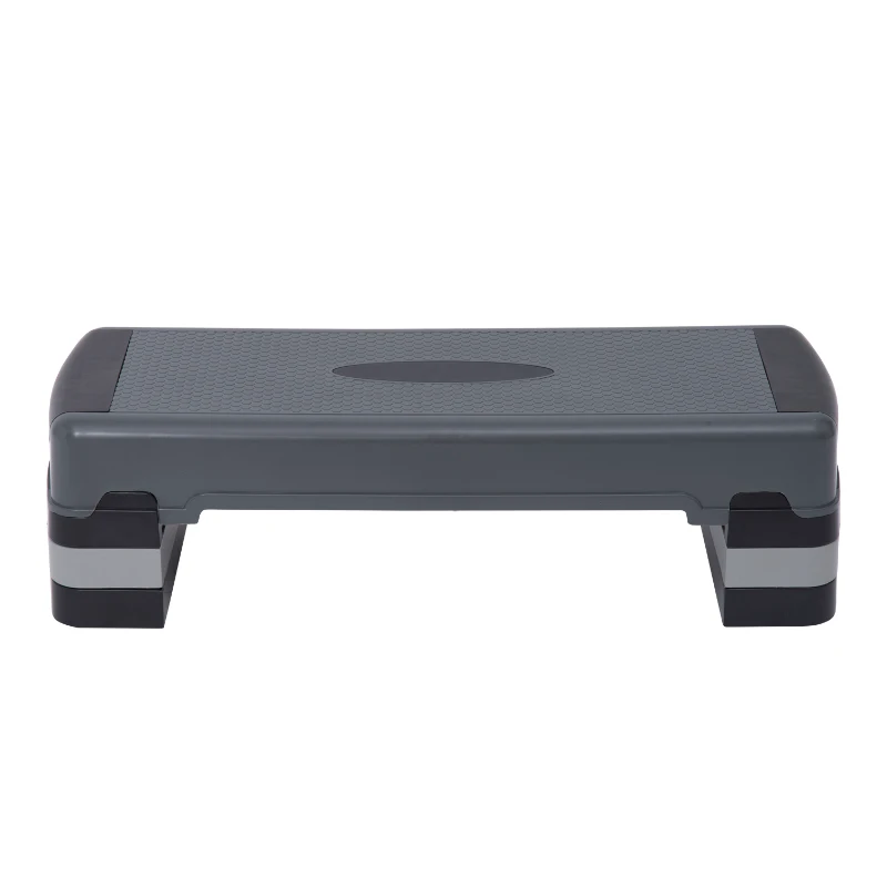 HOMCOM 3 Levels Adjustable Aerobic Stepper-Grey
