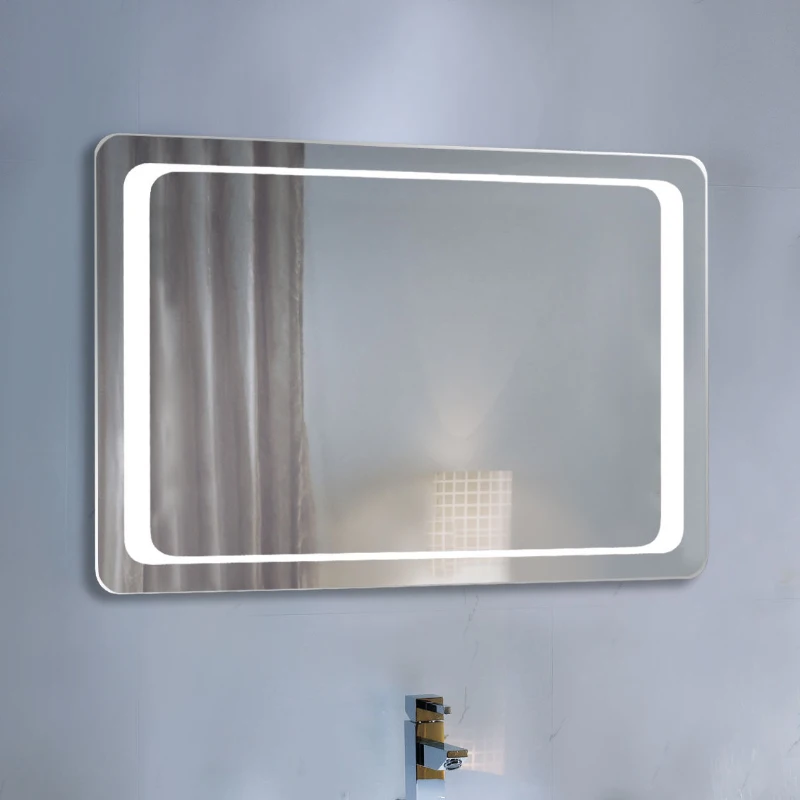 HOMCOM Bathroom LED Illuminated Mirror, 70×50×3.5cm