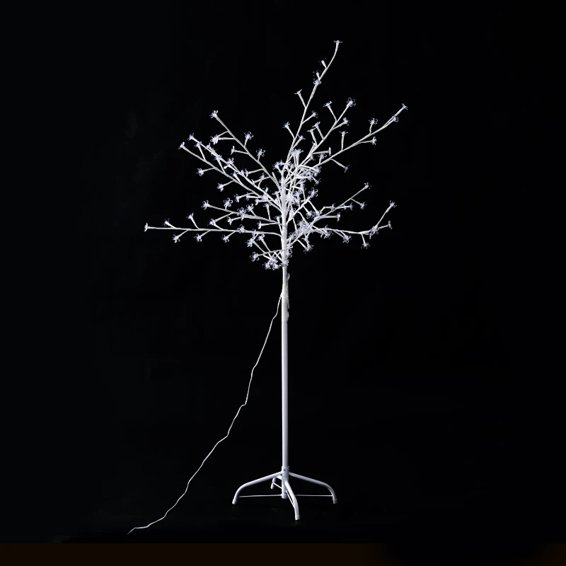 HOMCOM 120 LED Light Flower Deco Tree-White/Warm White Lamp Light