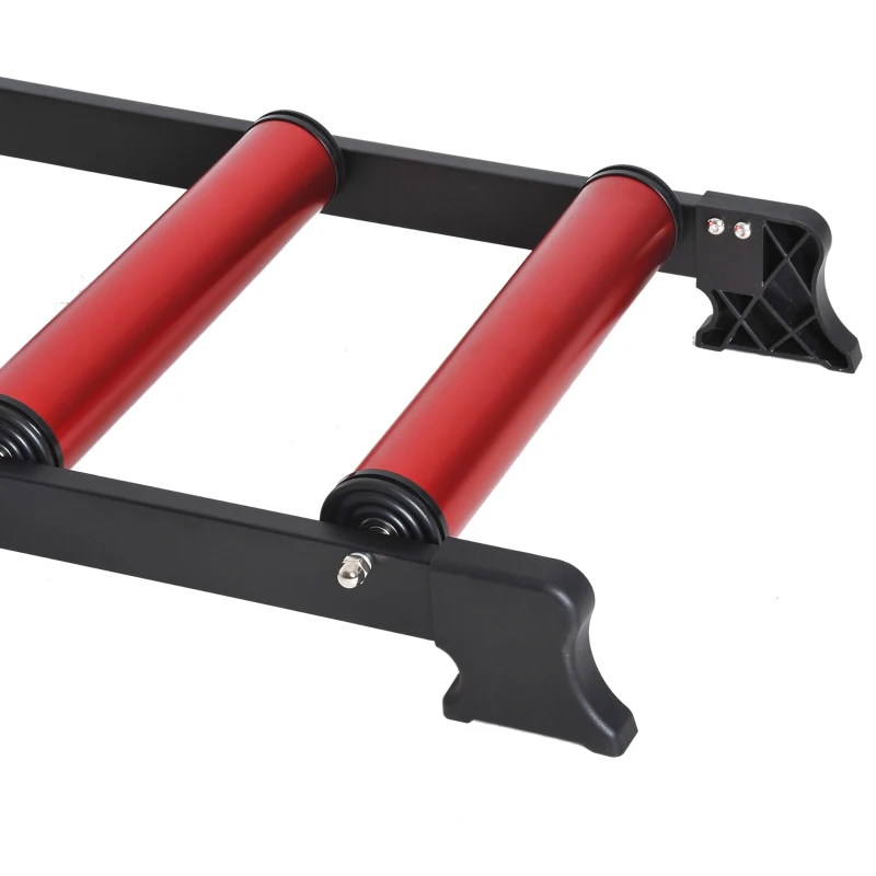 HOMCOM Folding Roller Bike Trainer-Black/Red