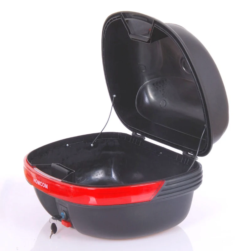 HOMCOM Motorcycle Back Top BoxCase, 35L