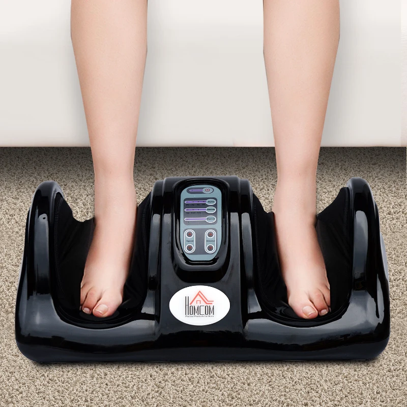 HOMCOM Electric Foot Massager W/Remote Control-Black