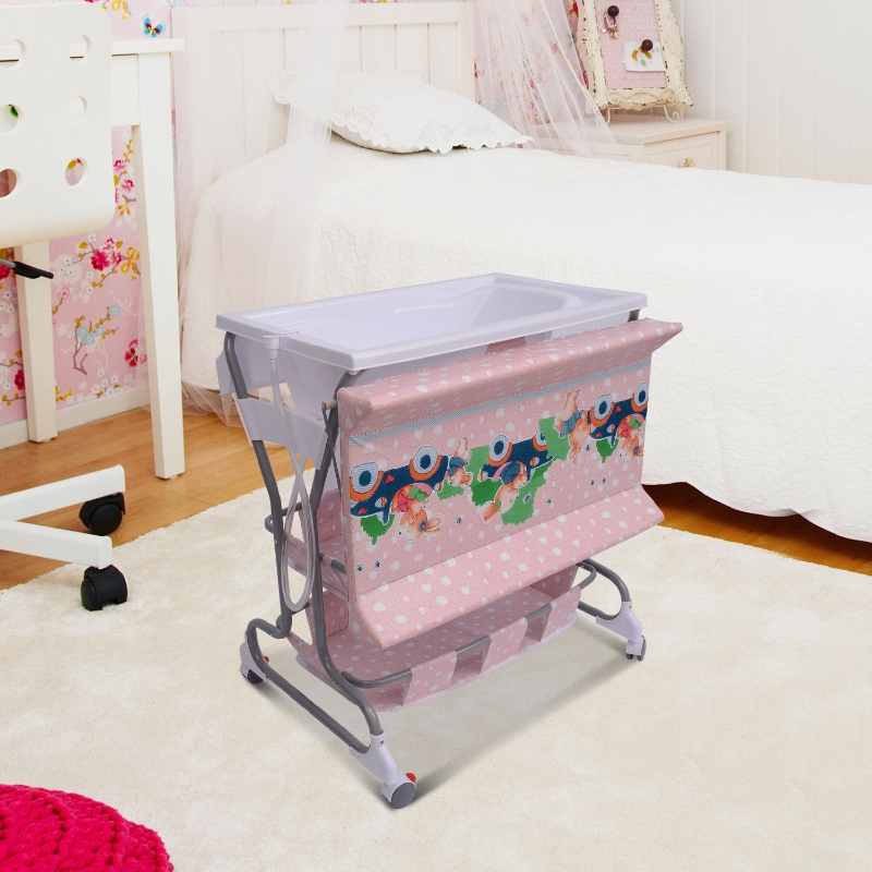 Baby Bath/Changing Table W/ TubPink aosom.co.uk