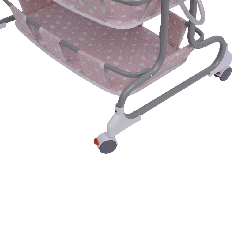 HOMCOM Baby Bath/Changing Table W/ Tub-Pink