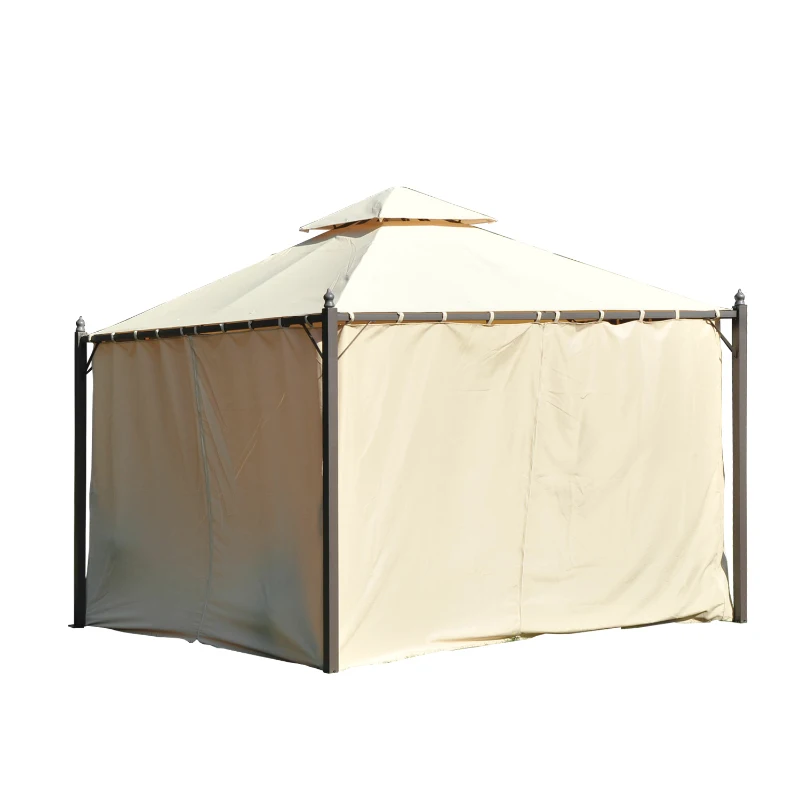 Outsunny Tente de Réception Style Colonial Beige 201 x 43,5 x 22 cm