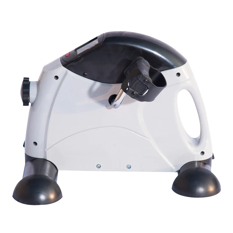 HOMCOM Portable Mini Pedal Exerciser Bike Leg/Arm LCD-White