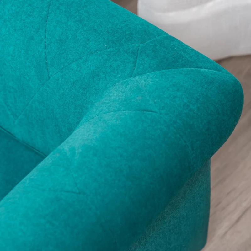 PawHut Dog Sofa with Soft Cushion, Pet Bed Cat Chair Couch with Water Resistant Fabric, Sponge Padded, Washable Cover, Easy Installation, Wooden Legs for Mini Sized Dogs - Green