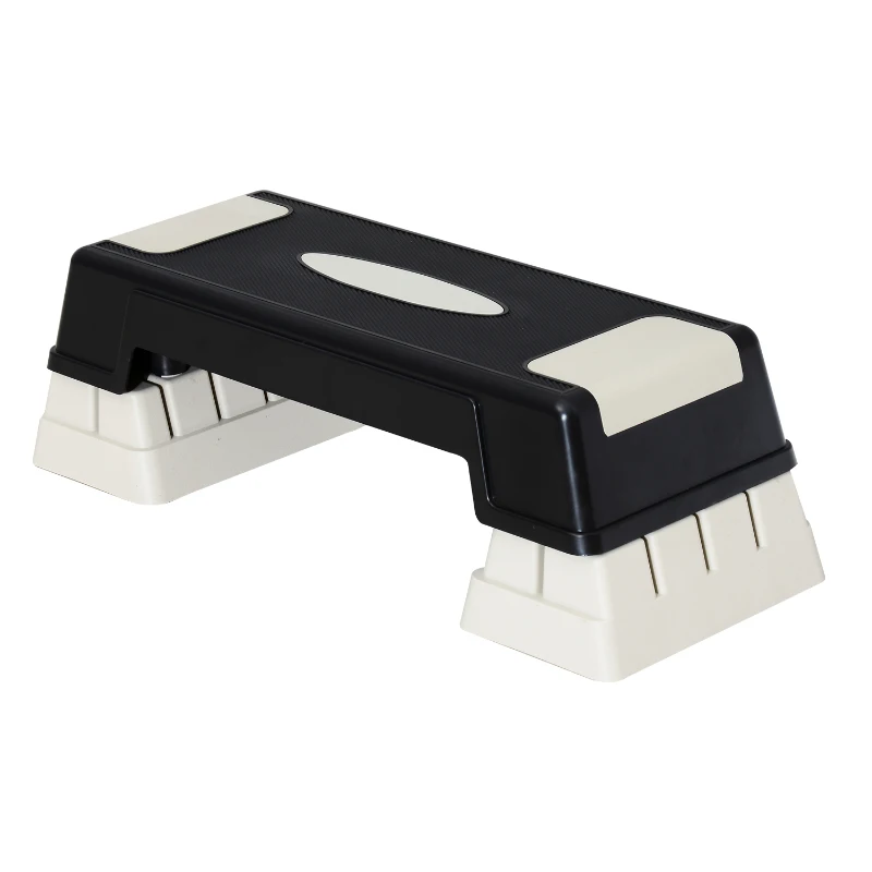 HOMCOM Adjustable Aerobic Stepper W/ Yoga Workout Platform