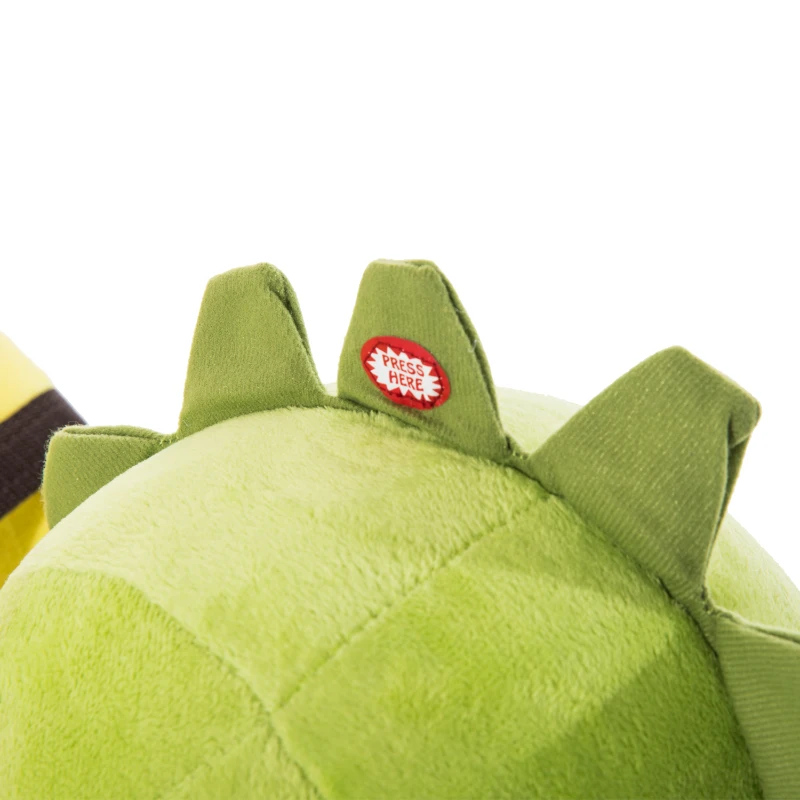 HOMCOM Childrens Plush Ride on Rocking Toy Dinosaur-Green/Yellow